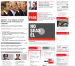 Soy portada en la web del PSOE